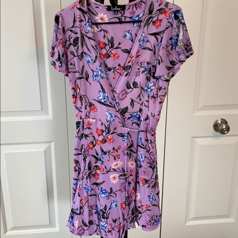 Lulu’s floral wrap dress